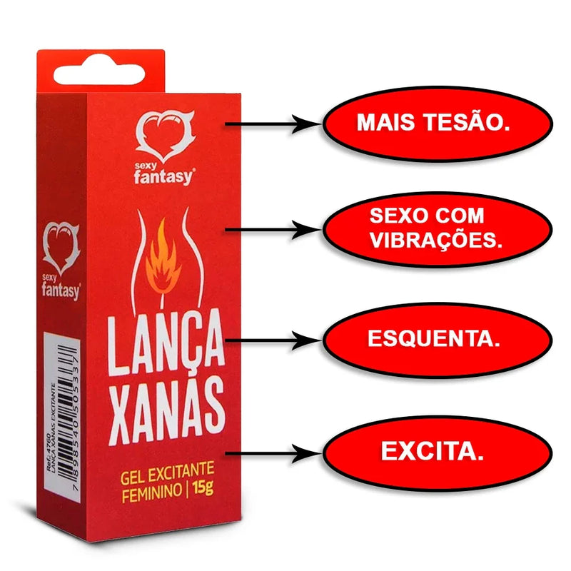 Gel Lubrificante Acelerador De Orgasmos Feminino Lança Xanas